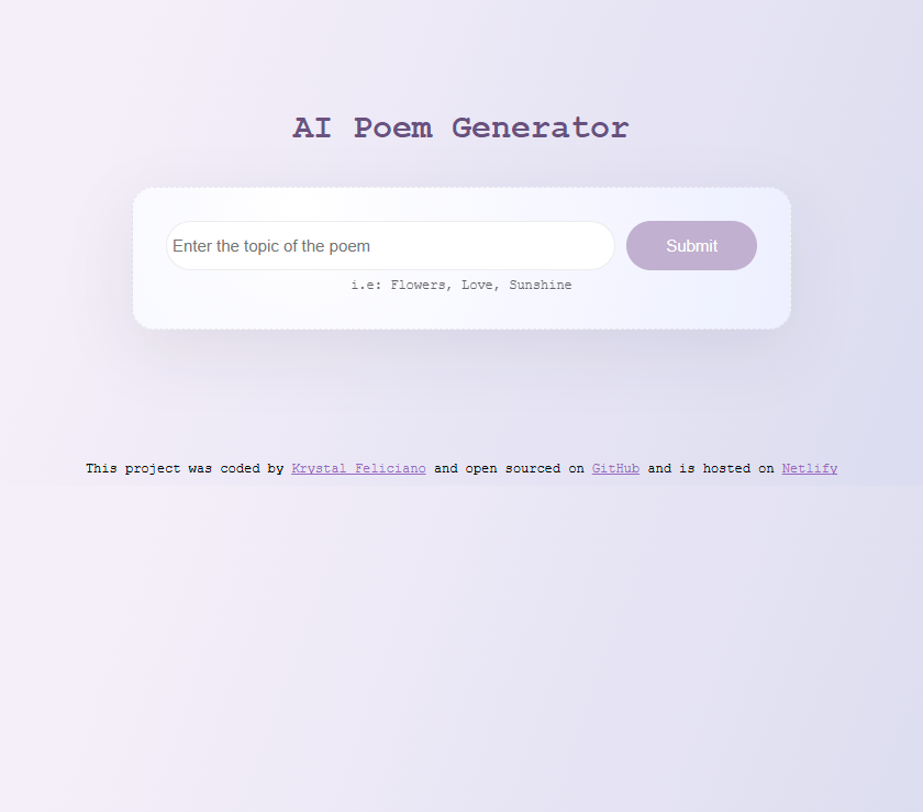 ai poem generator