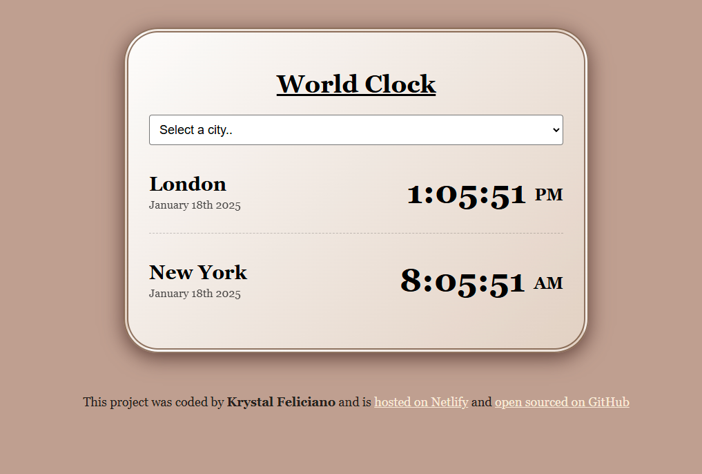world clock